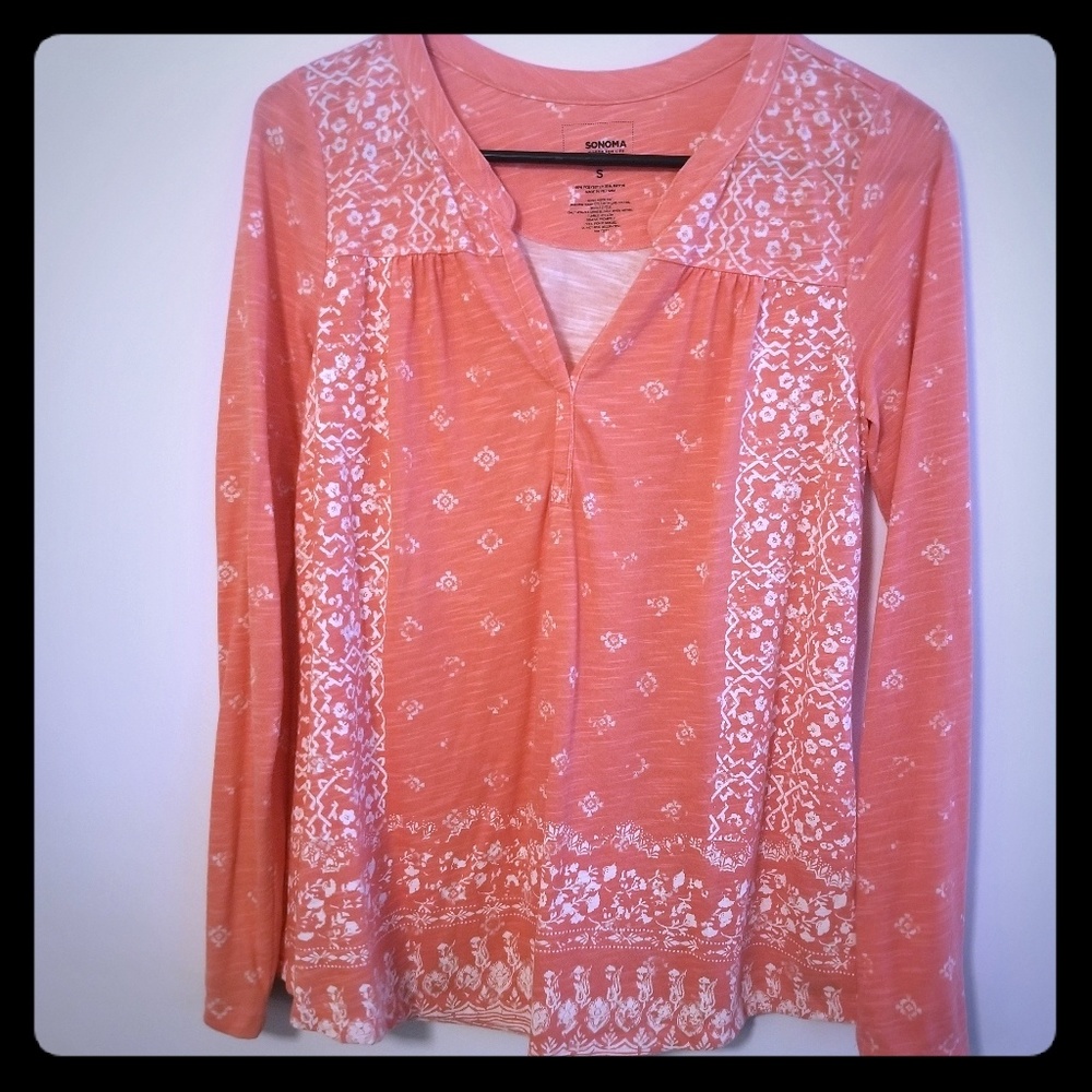 Sonoma long sleeved with peekaboo cami accent